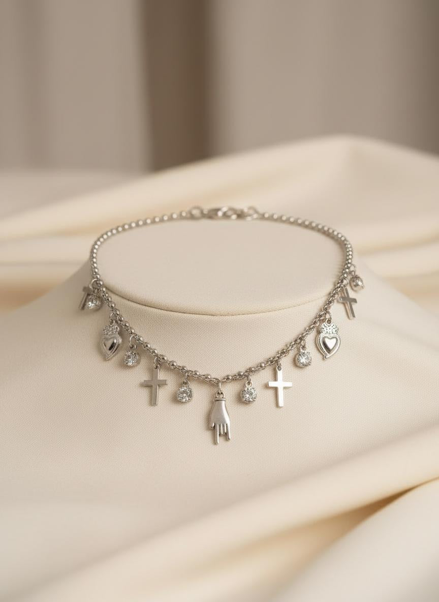 Collana Porta Fortuna Color Argento