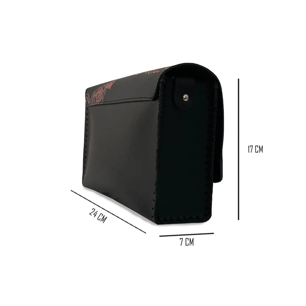 PRINCESS BAG di MADINBO - Vera Pelle - LEATHER - Made ITALY - ROSE NERE