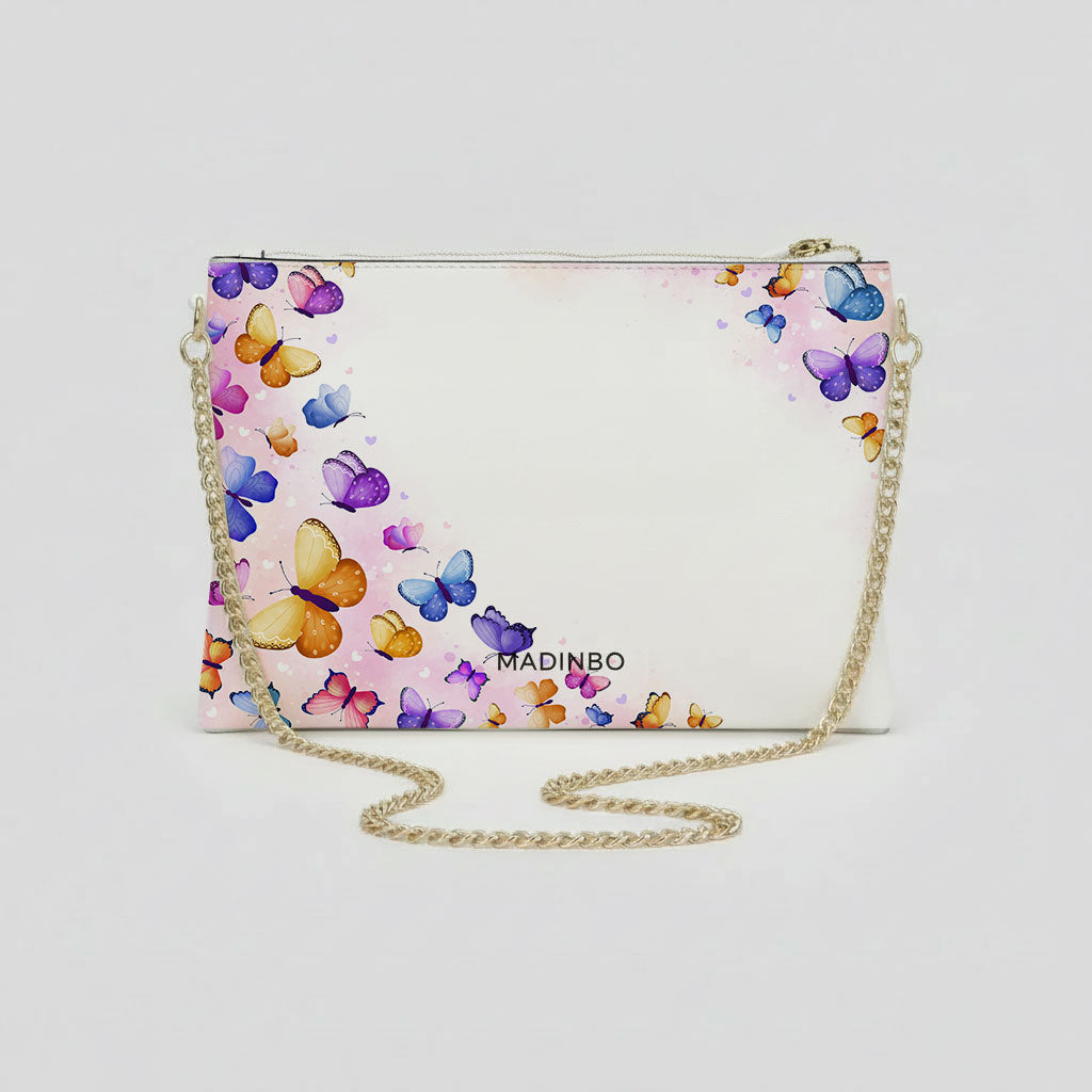 ELISA BAG di MADINBO -  Made ITALY -MULTICOLOR FUTTERFLY