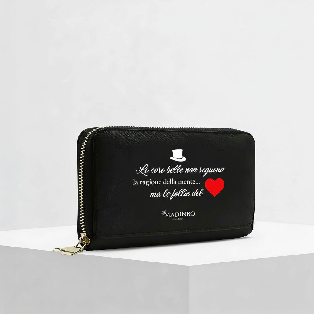 Portafogli ZIP di MADINBO - Wallet - FOLLIA DEL CUORE