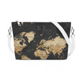 Borsa a tracolla Alien - Made in Italy - GRAFICA MAPPAMONDO NERO