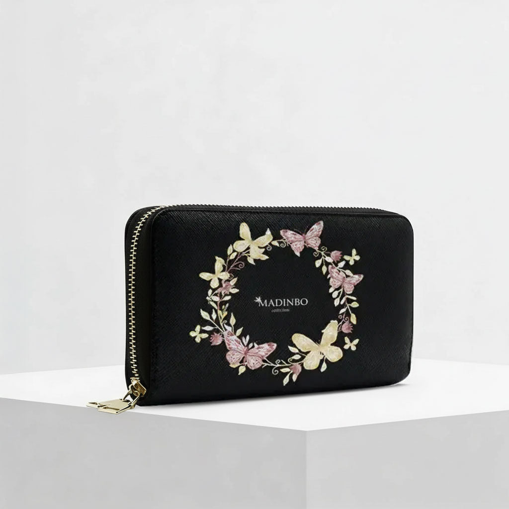 Portafogli ZIP di MADINBO - Wallet -FARFALLE COLOR