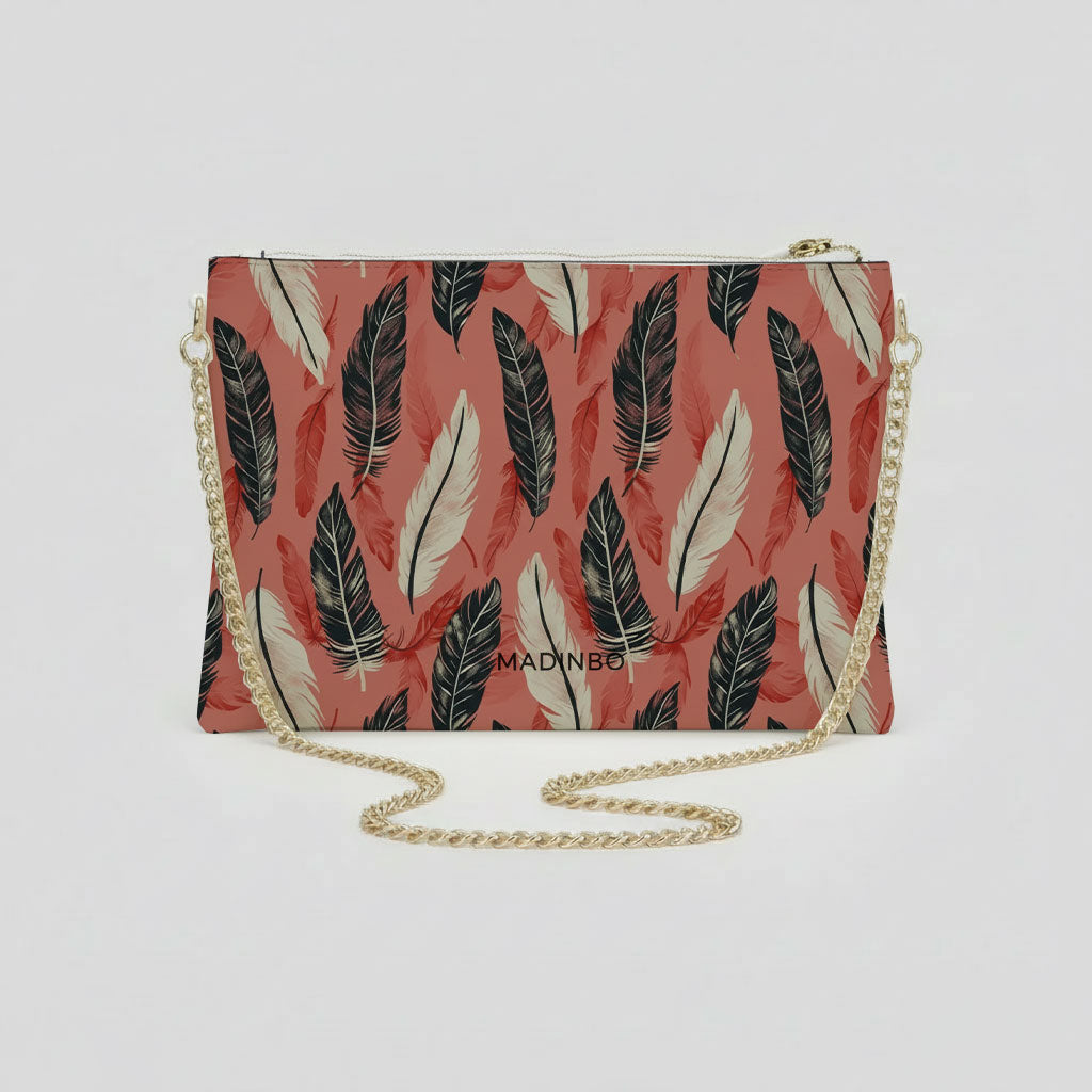 ELISA BAG di MADINBO -  Made ITALY - PIUME COLORATE