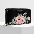 Portafogli ANGY Double di MADINBO - Wallet - FIORI ROSA