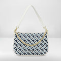 BORSA AQUA MADINBO BIANCA - MADE IN ITALY - CUBIC BLU