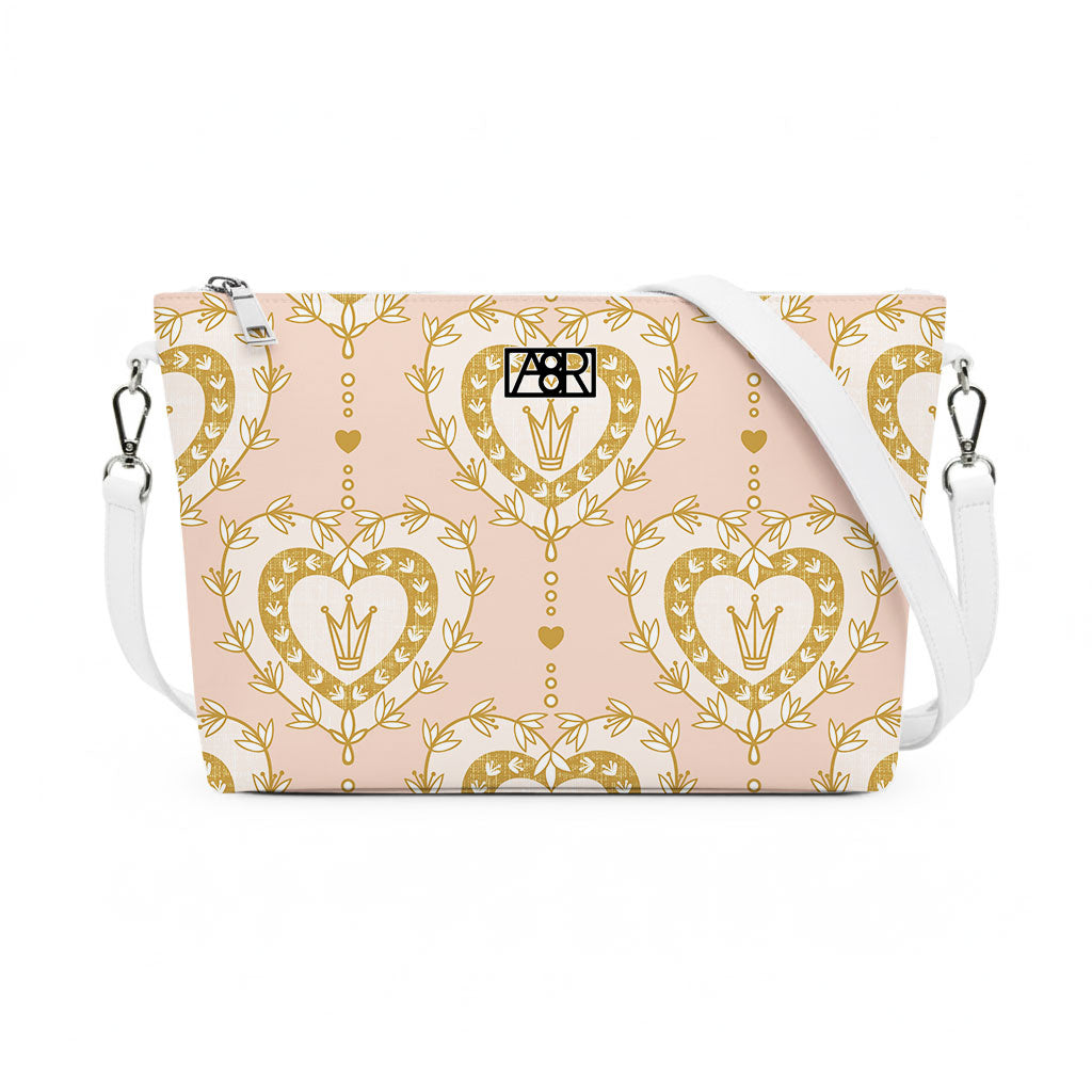 Borsa a tracolla Alien - Made in Italy - GRAFICA CUORI PATTERN