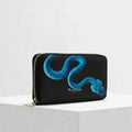 Portafogli ZIP di MADINBO - Wallet -SERPENTE BLU