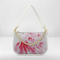 BORSA AQUA MADINBO BIANCA - MADE IN ITALY - GRAFICA BALLERINA ROSA
