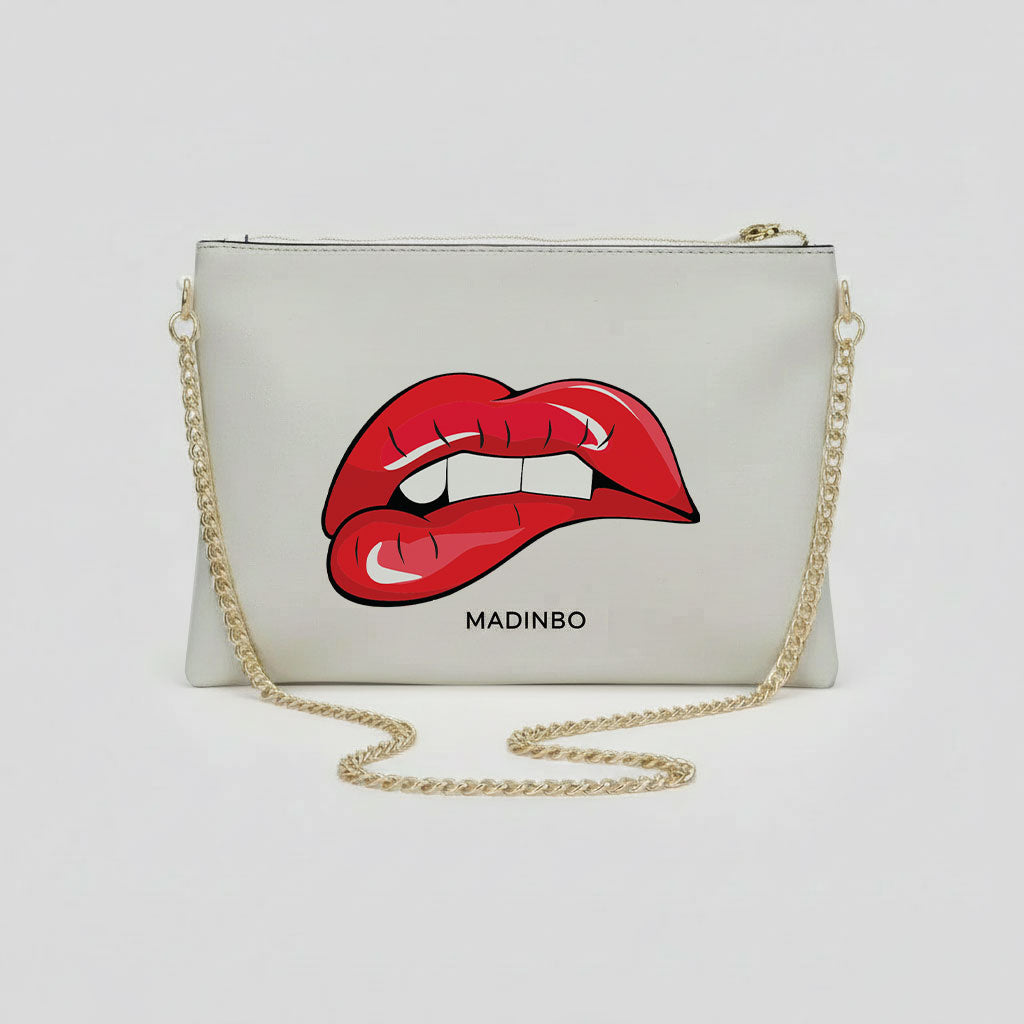 ELISA BAG di MADINBO -  Made ITALY - BOCCA FONDO BIANCO