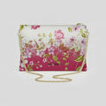 ELISA BAG di MADINBO -  Made ITALY - FIORI BIANCO E ROSA