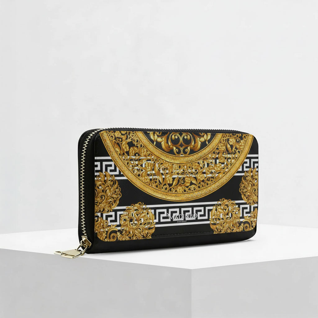 Portafogli ZIP di MADINBO - Wallet - BAROCCO GOLD
