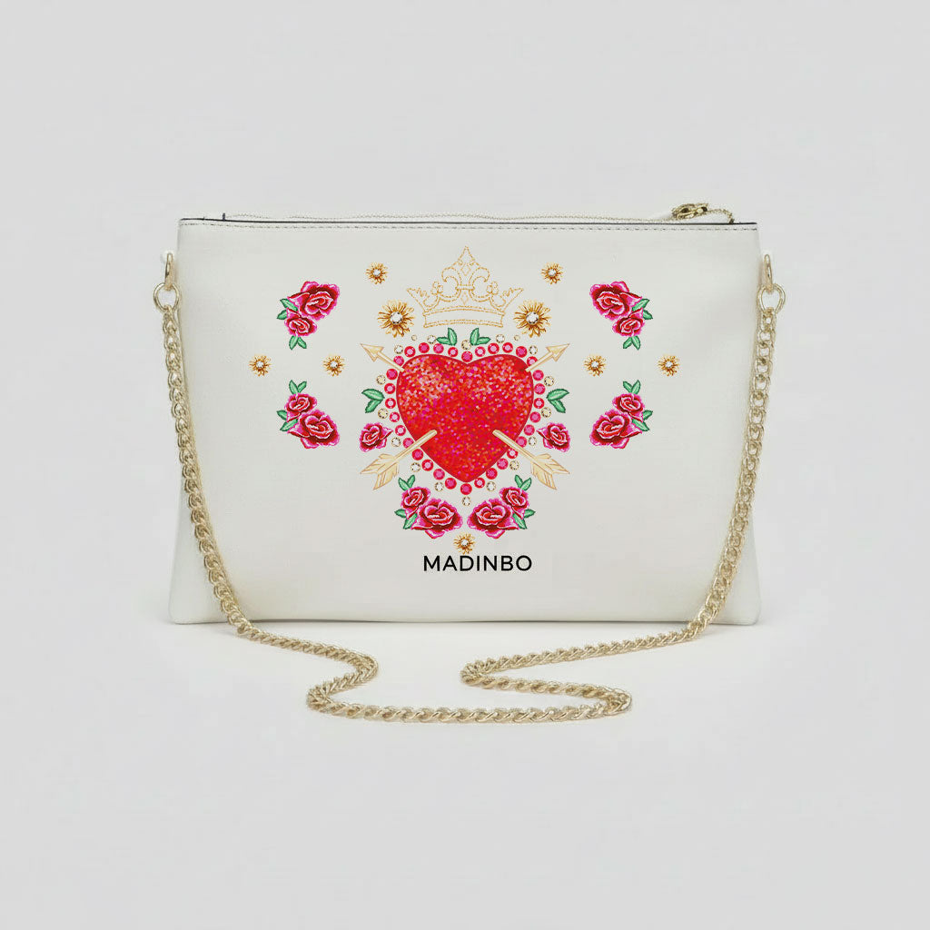 ELISA BAG di MADINBO -  Made ITALY - CUORE FRECCE