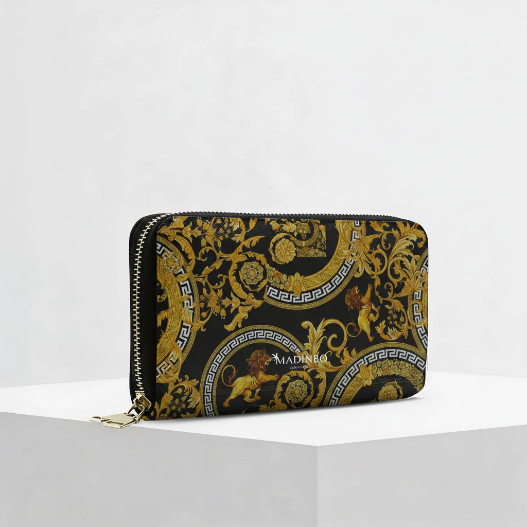 Portafogli ZIP di MADINBO - Wallet - BAROCCO LEONE