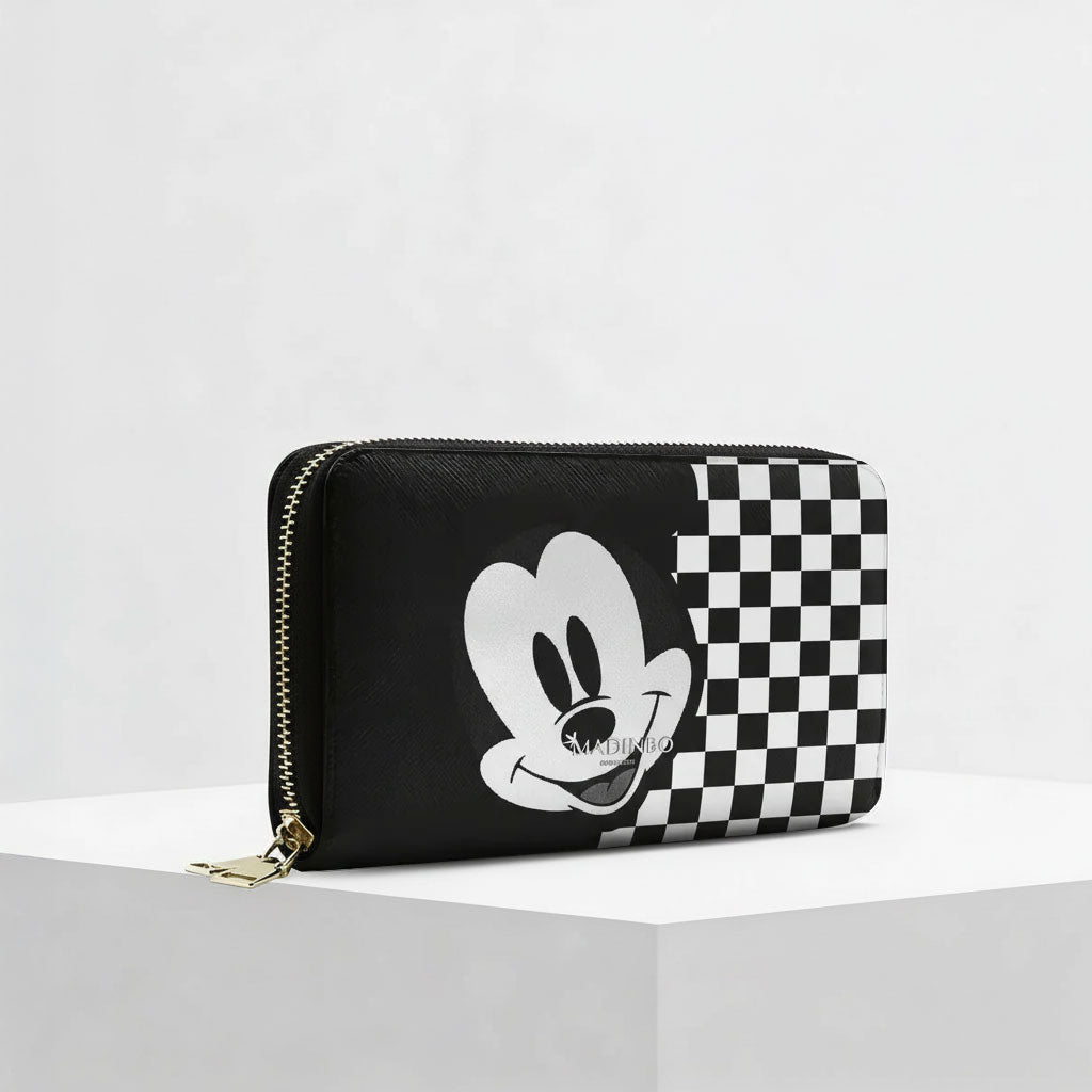 Portafogli ZIP di MADINBO - Wallet - BLACK AND WHITE