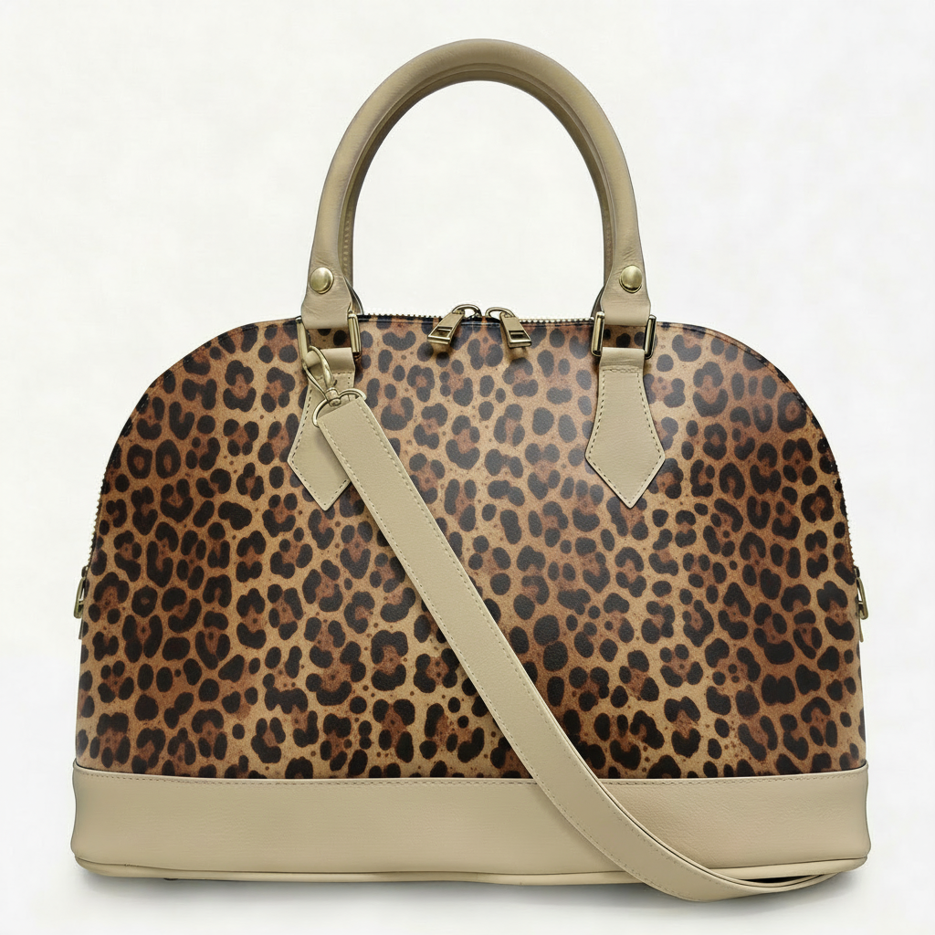 Borsa Alisya Madinbo - Made in Italy - con Grafica Leopardata