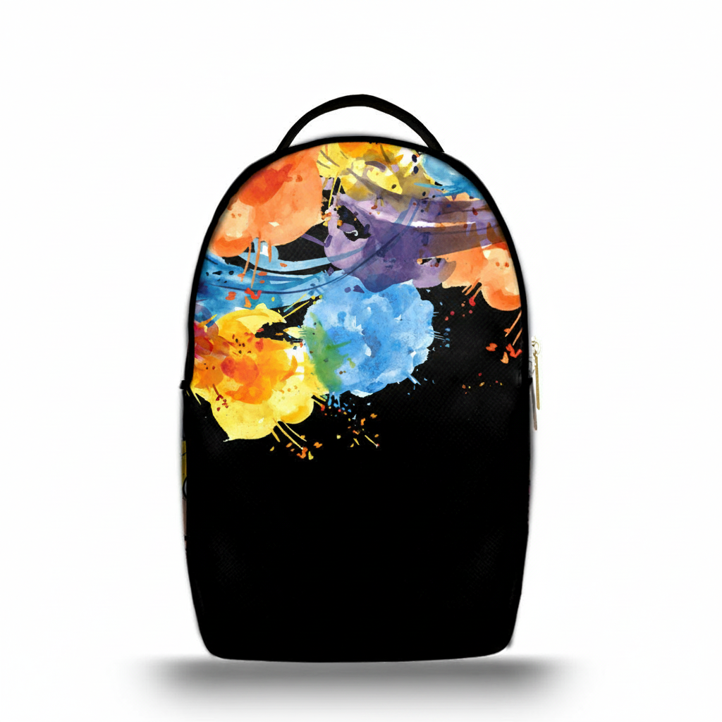 Zaino Ermes Madinbo - Made in Italy - Unisex - Porta computer -  Zaino Scuolta - Zaino Lavoro - Grafica Multicolor