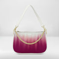 BORSA AQUA MADINBO BIANCA - MADE IN ITALY - GRAFICA BIANCO E ROSA