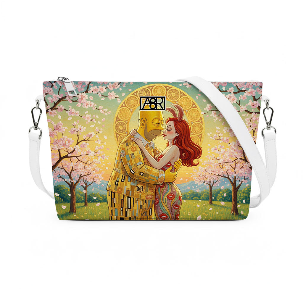 Borsa a tracolla Alien - Made in Italy - GRAFICA FANTASY BACIO DI KLIMT