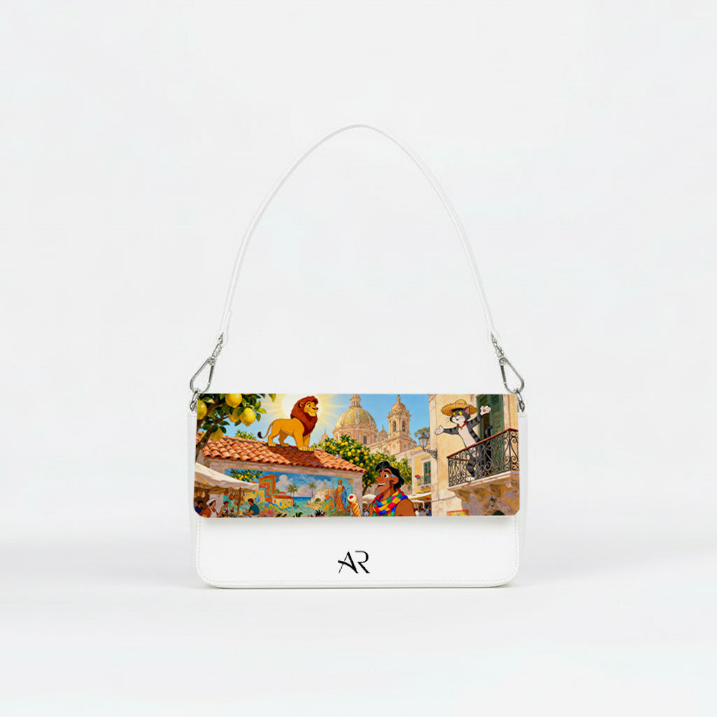 Borsa Infinity  - MADE IN ITALY - VERA PELLE - Sicilia Cartoon