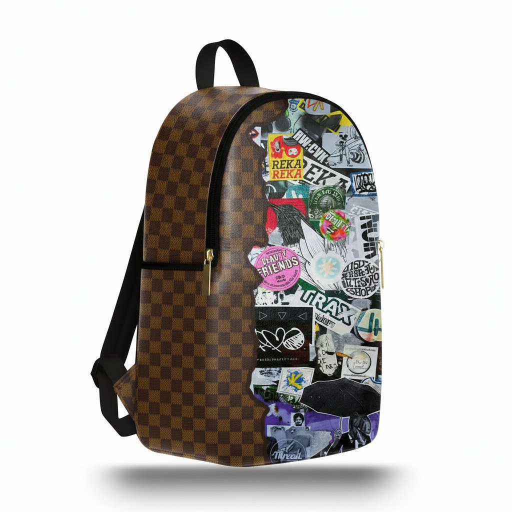 Zaino Ermes Madinbo - Made in Italy - Unisex - Porta computer -  Zaino Scuolta - Zaino Lavoro - Grafica Street Art