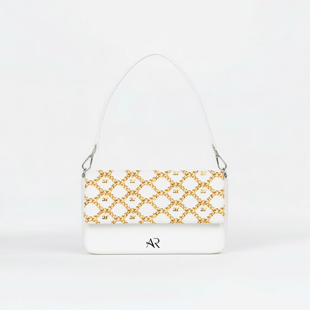 Borsa Infinity  - MADE IN ITALY - VERA PELLE - AR Gold
