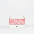 Borsa Infinity  - MADE IN ITALY - VERA PELLE - Piume Rosa