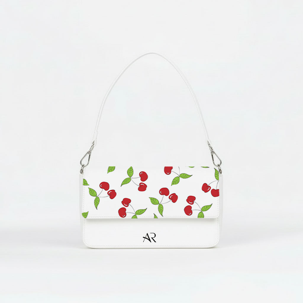 Borsa Infinity  - MADE IN ITALY - VERA PELLE - Cherry