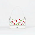 Borsa Infinity  - MADE IN ITALY - VERA PELLE - Cherry