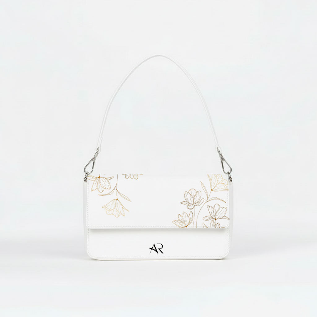 Borsa Infinity  - MADE IN ITALY - VERA PELLE - Flower silhouette