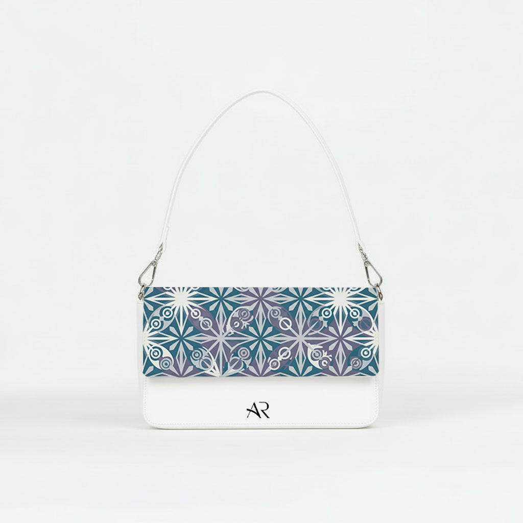 Borsa Infinity  - MADE IN ITALY - VERA PELLE - Blue Maiolic