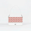 Borsa Infinity  - MADE IN ITALY - VERA PELLE - Geometric Red