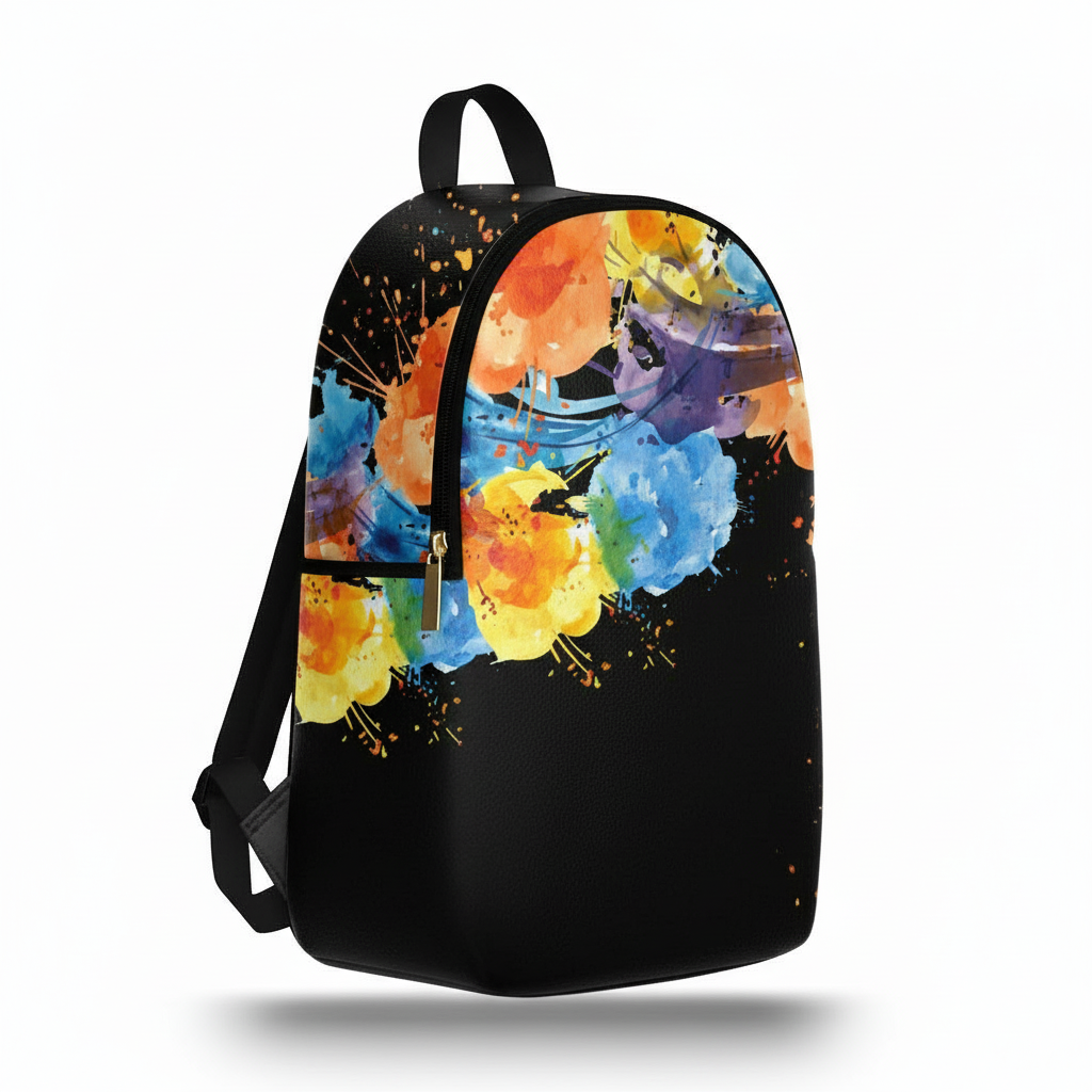 Zaino Ermes Madinbo - Made in Italy - Unisex - Porta computer -  Zaino Scuolta - Zaino Lavoro - Grafica Multicolor