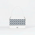 Borsa Infinity  - MADE IN ITALY - VERA PELLE - Geometric Blu