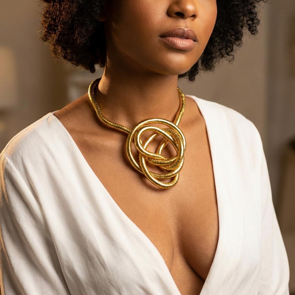 Collana in Metallo color oro modulabile