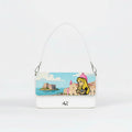 Borsa Infinity  - MADE IN ITALY - VERA PELLE - Naples Cartoon