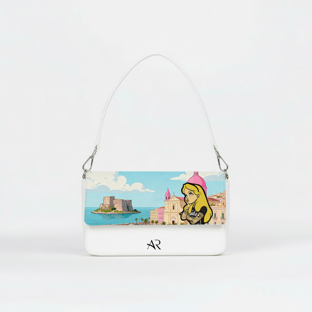 Borsa Infinity  - MADE IN ITALY - VERA PELLE - Naples Cartoon