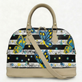 Borsa Alisya Madinbo - Made in Italy - CON GRAFICA FARFALLE STRISCE