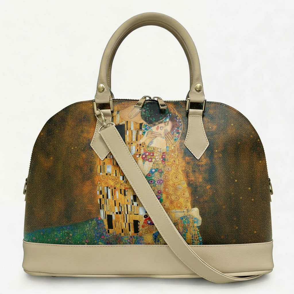 Borsa Alisya Madinbo - Made in Italy - CON GRAFICA IL BACIO DI KLIMT