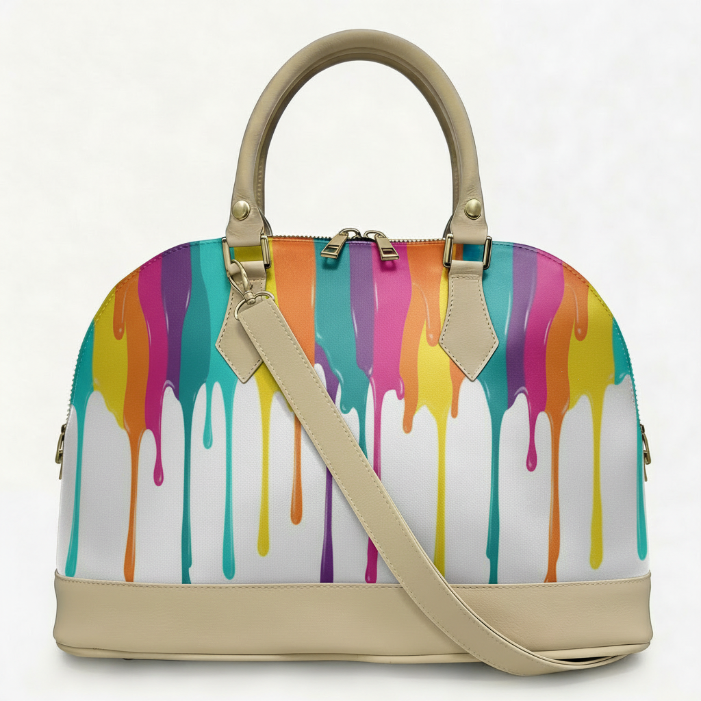 Borsa Alisya Madinbo - Made in Italy - CON GRAFICA PITTURA