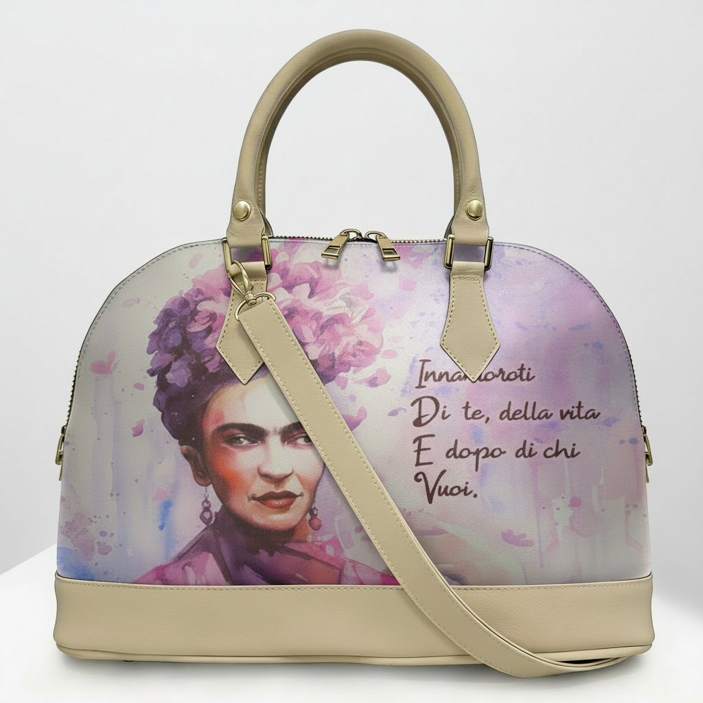 Borsa Alisya Madinbo - Made in Italy - CON GRAFICA FRIDA INNAMORATI