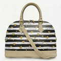 Borsa Alisya Madinbo - Made in Italy - CON GRAFICA CUORICINI DORATI