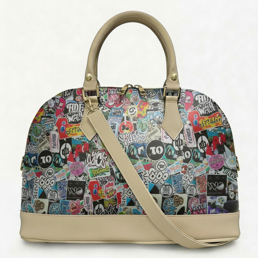 Borsa Alisya Madinbo - Made in Italy - CON GRAFICA STREET ART