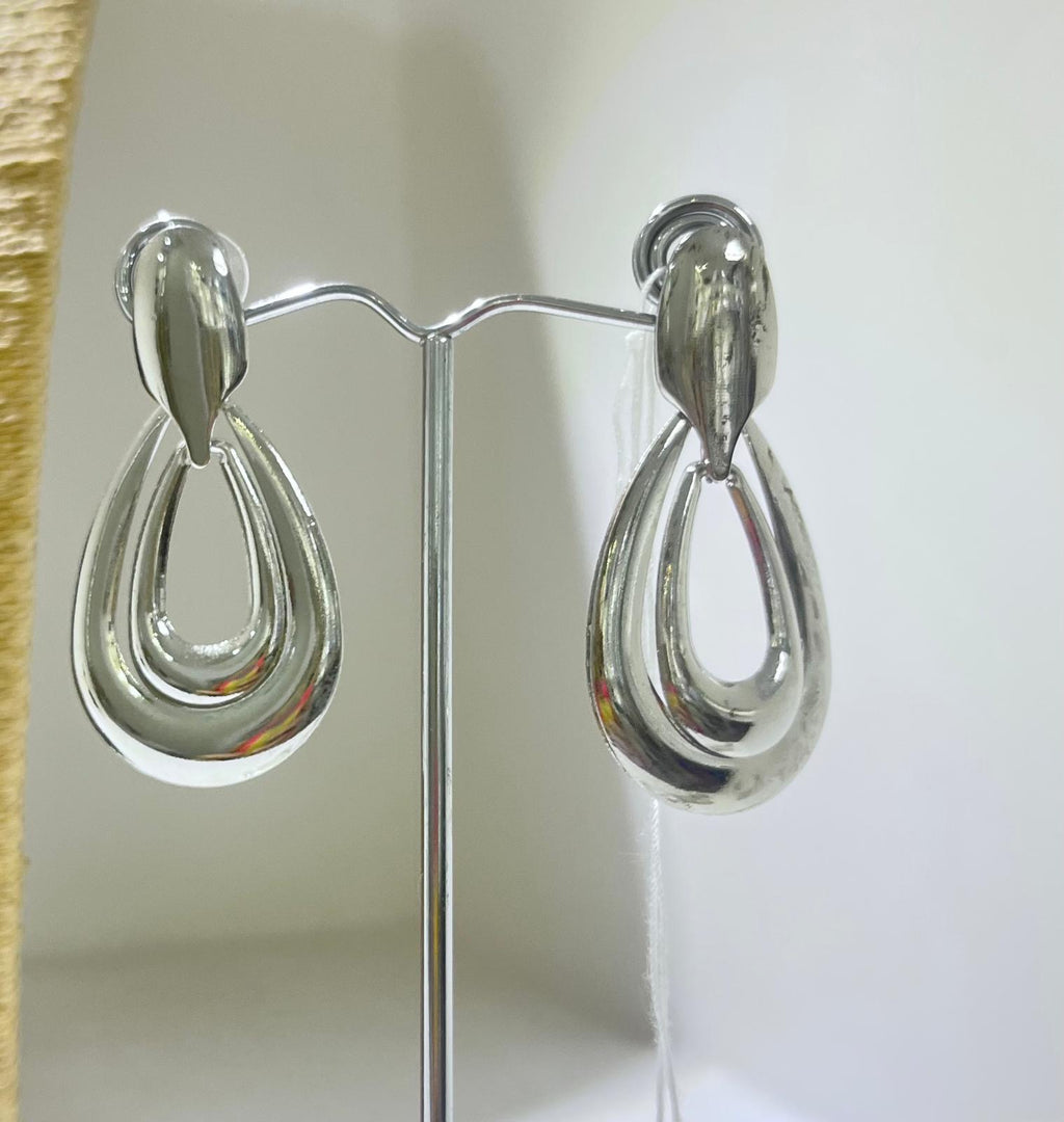 Orecchini da Donna Goccia Coror Argento