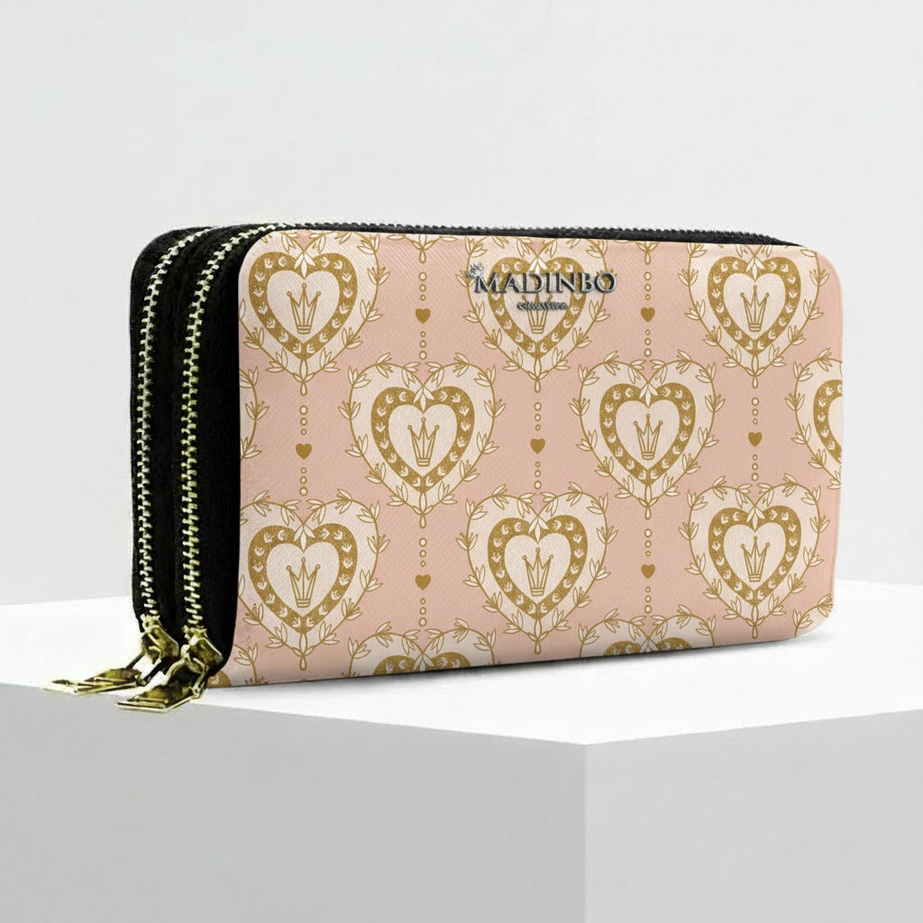 Portafogli ANGY Double di MADINBO - Wallet - CUORE CORONA