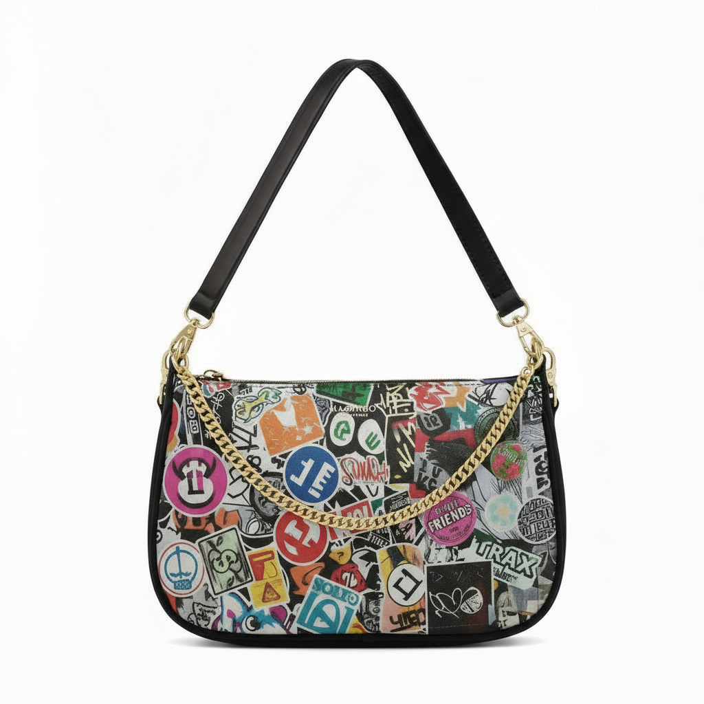 BORSA AQUA MADINBO - MADE IN ITALY - GRAFICA STREET