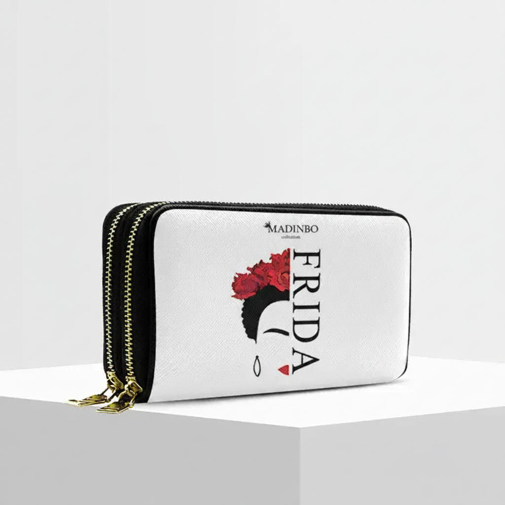 Portafogli ANGY Double di MADINBO - Wallet - FRIDA FACE