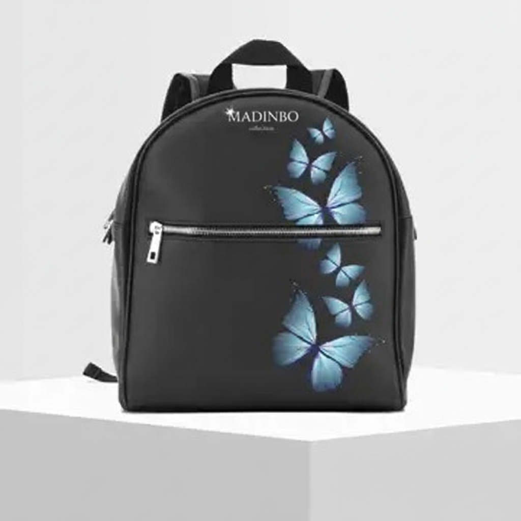 Zaino di MADINBO - Backpack - Made in Italy - FARFALLE