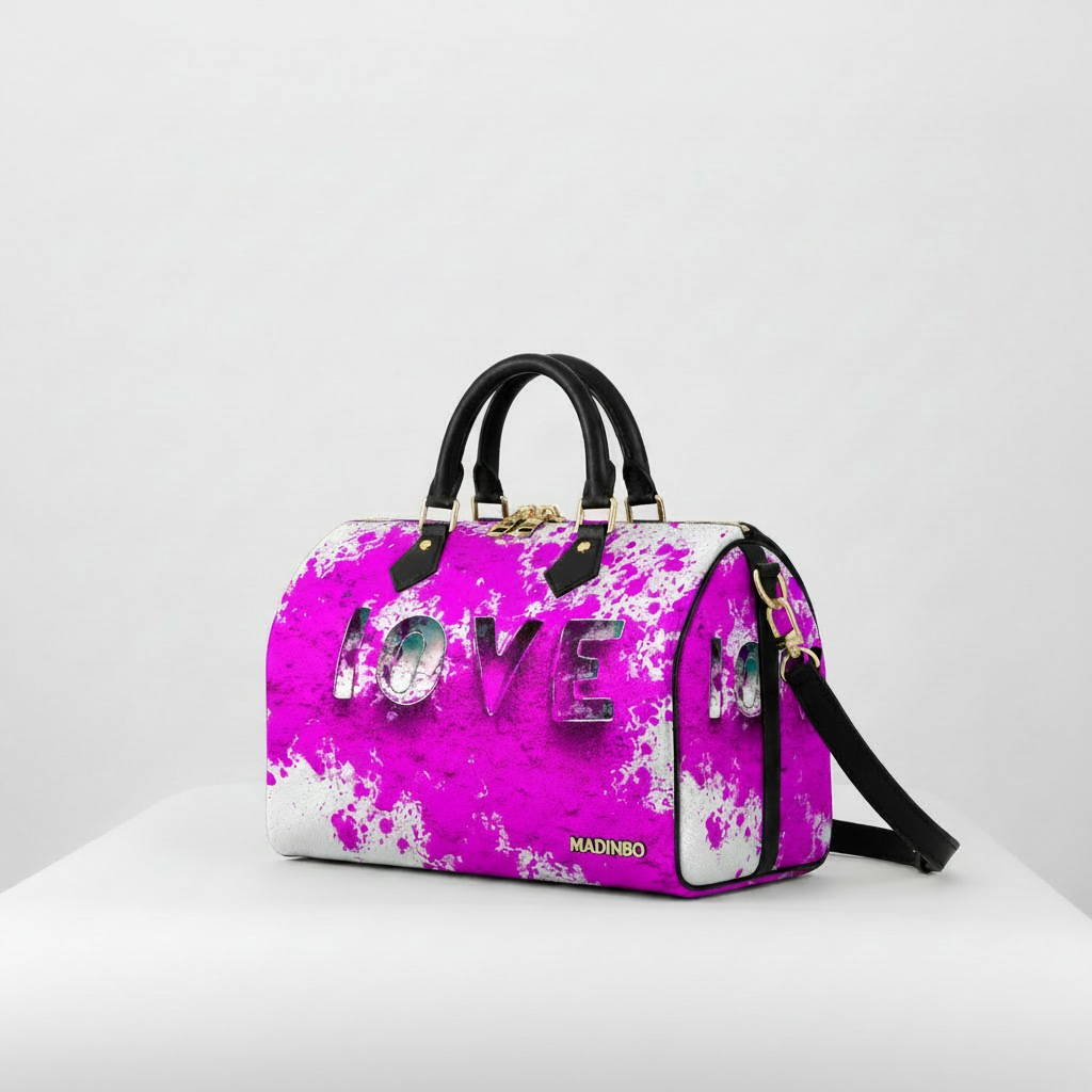 BAULETTO MADINBO - MADE IN ITALY  - CON STAMPA LOVE