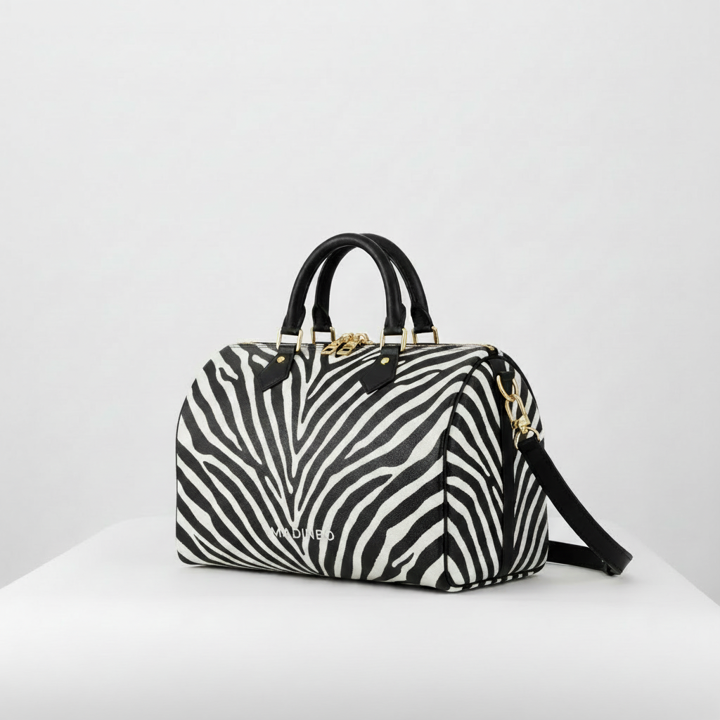 BAULETTO MADINBO - MADE IN ITALY  - CON STAMPA ZEBRATO