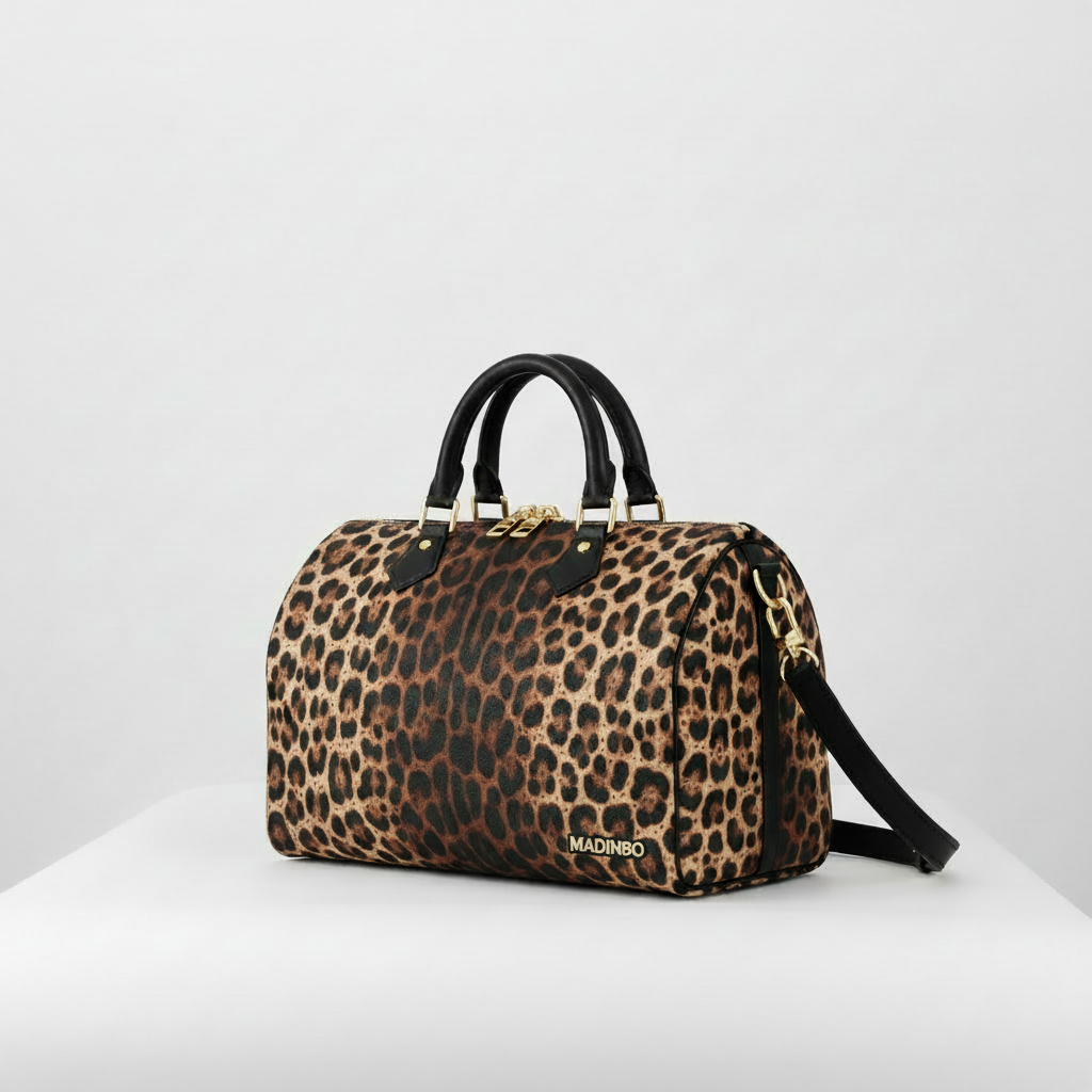 BAULETTO MADINBO - MADE IN ITALY  - CON STAMPA LEOPARDATO